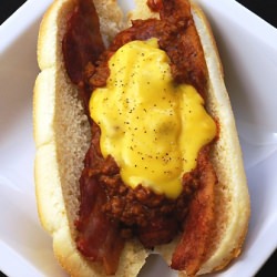 Ultimate Bacon Chili Cheese Brots