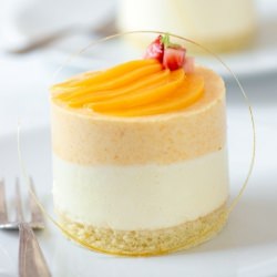 Peach Chamomille Mousse Cakes