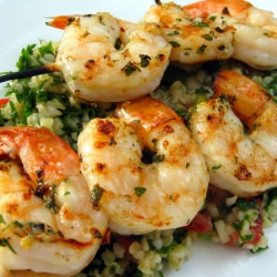 Grilled Shrimp and Tabouleh