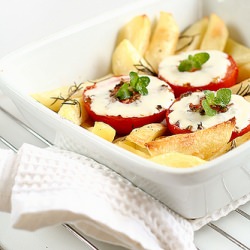 Tomatoes, Potatoes and Runny Cheese