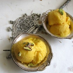 Mango-Peach Ice-Cream