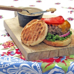 Horseradish Buffalo Burger