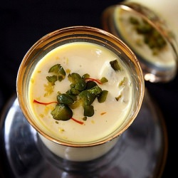 Saffron and Cardamom Panna Cotta