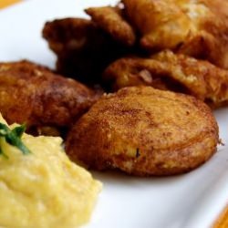 Monkfish Corn Dogs
