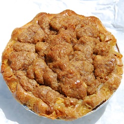 Sour Cream Apple Walnut Pie