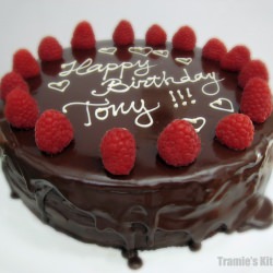 Chocolate Cake Raspberry Ganache