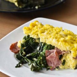 Terrine of Polenta, Bacon, Greens