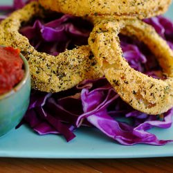 Herb and Cornmeal Onion Rings