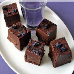 Chocolate and Violet Fudge