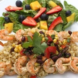 Cilantro Lime Shrimp Skewers