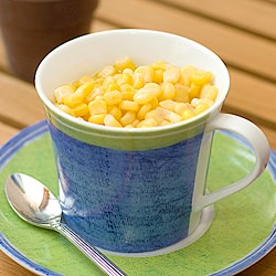 5-minute Microwaved Cup Corn