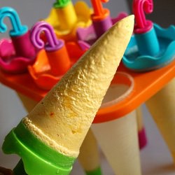 Mango and Saffron Lollies