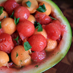 Basil and Mint Melon Salad