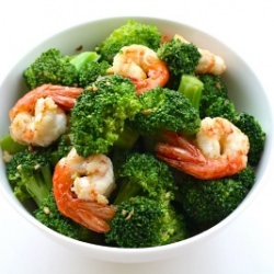 Stir-Fry Broccoli With Prawns