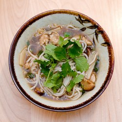 Pork, Bamboo & Mushroom Noodle Soup