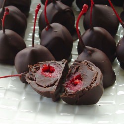 Chocolate Truffle Wrapped Cherries