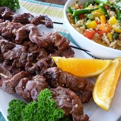 Orange Thai Beef Skewers