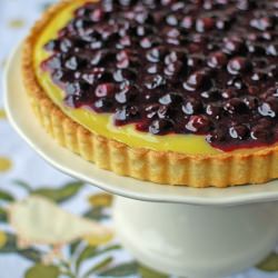 Blueberry Lemon Curd Tart