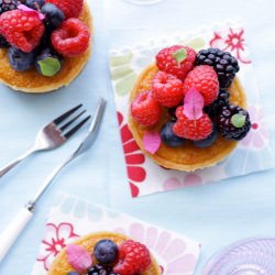 Berry and Coconut Bakewell Tarts