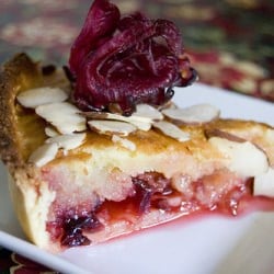 Hibiscus Flower Bakewell Tart