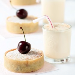 Cherry Bakewell Tarts & Milkshakes