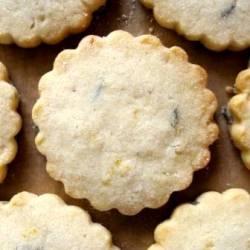 Lemon Lavender Shortbread Cookies