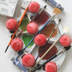 Paintbrush Macarons