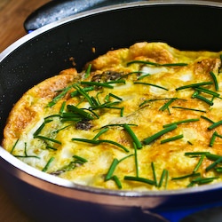 Asparagus and Mozzarella Frittata