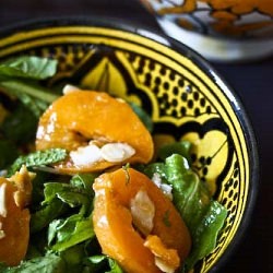 Arugula-Mint Salad with Apricots