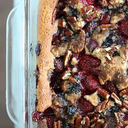 Strawberry-Blueberry Cobbler