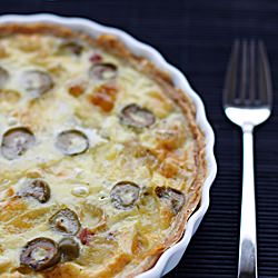 Quiche with Four Types of Cheese