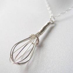 Wire Whisk Charm Necklace