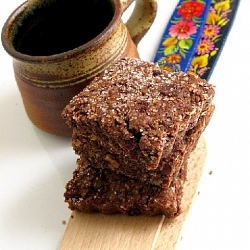 Chocolate, Walnut & Cranberry Bars
