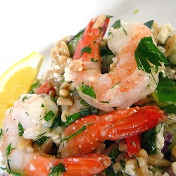 Roasted Shrimp and Orzo