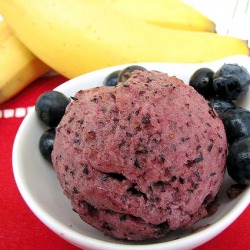 Banana-Blueberry Sorbet