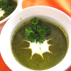 Swiss Chard and Goat Cheese Soup