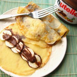 Banana Nutella Crepes