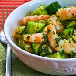 Spicy Shrimp and Cucumber Salad