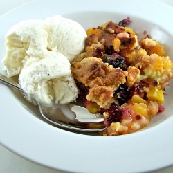 Blackberry Nectarine Crisp