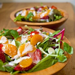 Fresh Salad with Orange Dressing