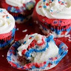 Red, White and Blue Cupcakes!