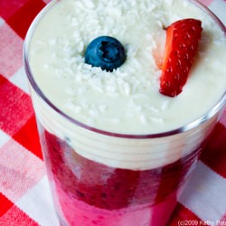 Red White and Blueberry Smoothie