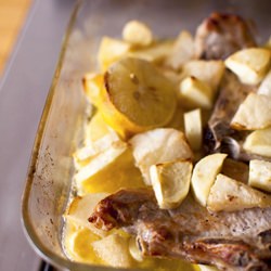 Pork with Caramelised Pear & Parsnip