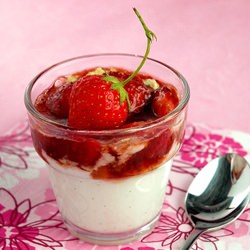 Quark Blancmange & Strawberries