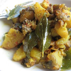 Curried Potatoes and Mushrooms