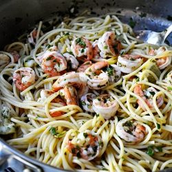 Linguine with Shrimp Scampi