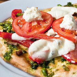 Homemade Naan Bread Pizza