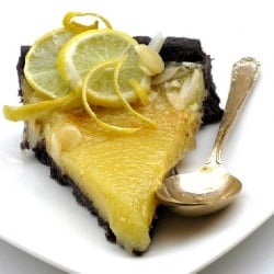 Choc Buckwheat Lime Tart
