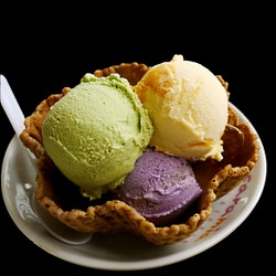 Exotic Ube and Mango Gelato