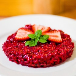 Strawberry and Basil Risotto